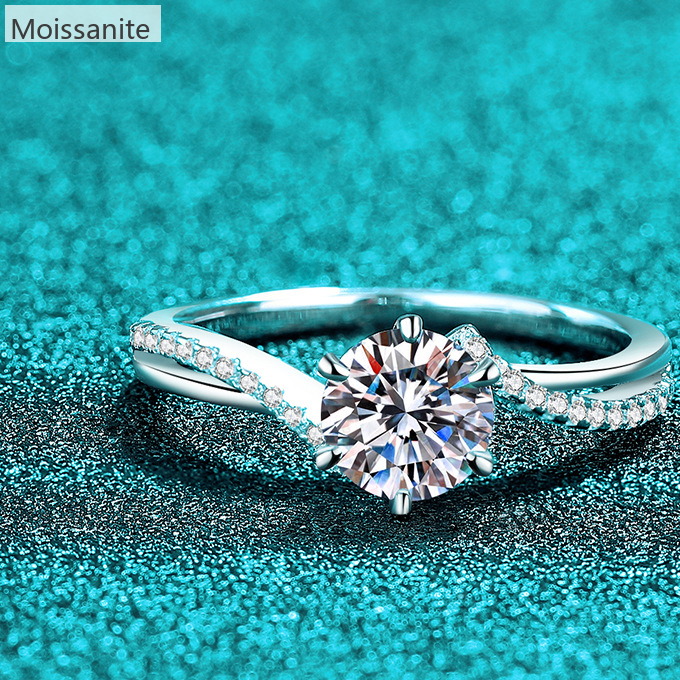 Moissanite 925 Sterling Silver Ring - Image 5