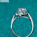 [Moissanite] 925 Sterling Silver Heart Cut Ring